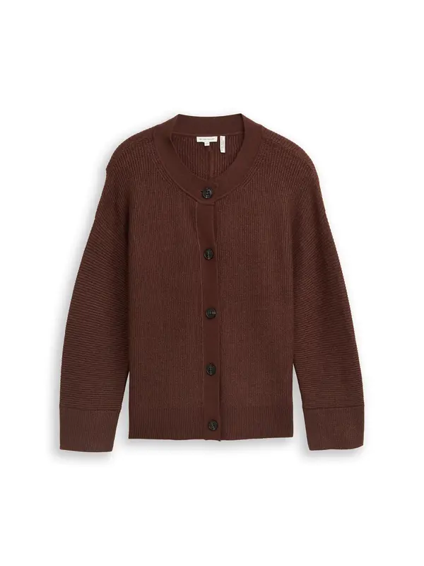 Tom Tailor Women + Tom Tailor Women + Pletena jopa  temno rjava