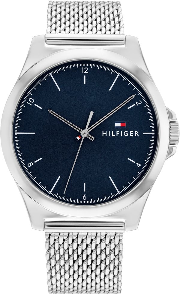 TOMMY HILFIGER TOMMY HILFIGER Analogna ura  mornarska / rdeča / srebrna