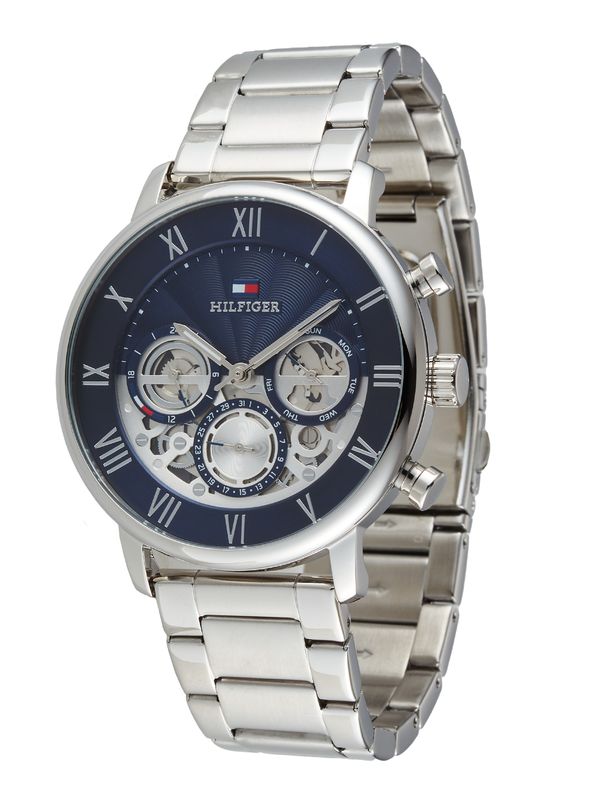 TOMMY HILFIGER TOMMY HILFIGER Analogna ura  mornarska / srebrna