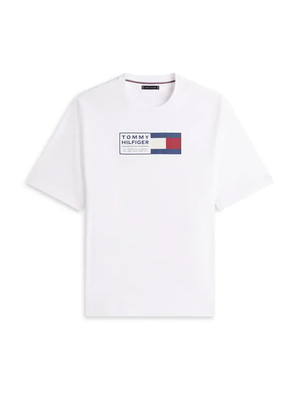 Tommy Hilfiger Big & Tall Tommy Hilfiger Big & Tall Majica 'BRAND LOVE'  mornarska / rdeča / bela / off-bela
