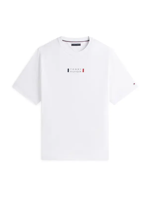 Tommy Hilfiger Big & Tall Tommy Hilfiger Big & Tall Majica 'BRAND LOVE SMALL CENTER'  marine / rdeča / bela