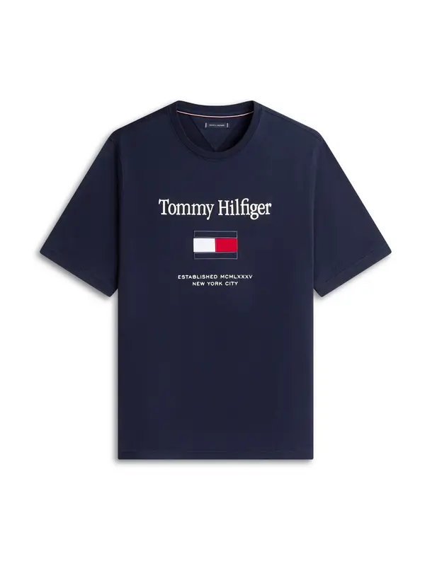 Tommy Hilfiger Big & Tall Tommy Hilfiger Big & Tall Majica  marine / rdeča / bela