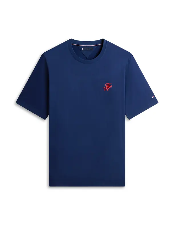 Tommy Hilfiger Big & Tall Tommy Hilfiger Big & Tall Majica  modra / oranžno rdeča