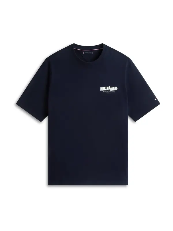 Tommy Hilfiger Big & Tall Tommy Hilfiger Big & Tall Majica  mornarska / svetlo modra / zelena / bela