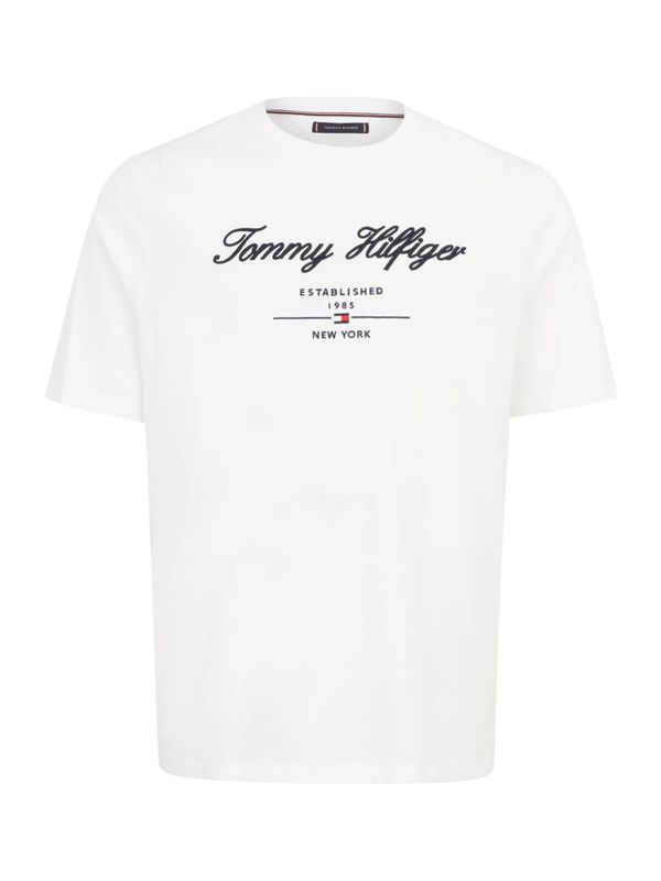 Tommy Hilfiger Big & Tall Tommy Hilfiger Big & Tall Majica  nočno modra / bela