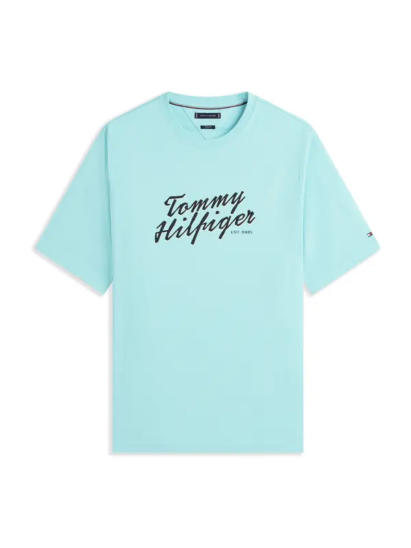 Tommy Hilfiger Big & Tall Tommy Hilfiger Big & Tall Majica  svetlo modra / črna