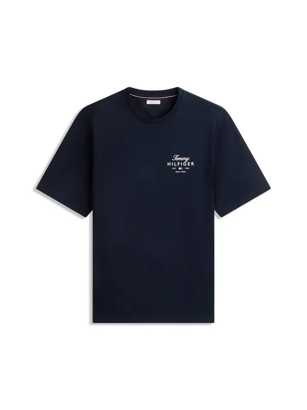 Tommy Hilfiger Big & Tall Tommy Hilfiger Big & Tall Majica  temno modra / bela
