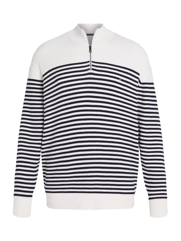 Tommy Hilfiger Big & Tall Tommy Hilfiger Big & Tall Pulover  črna / bela