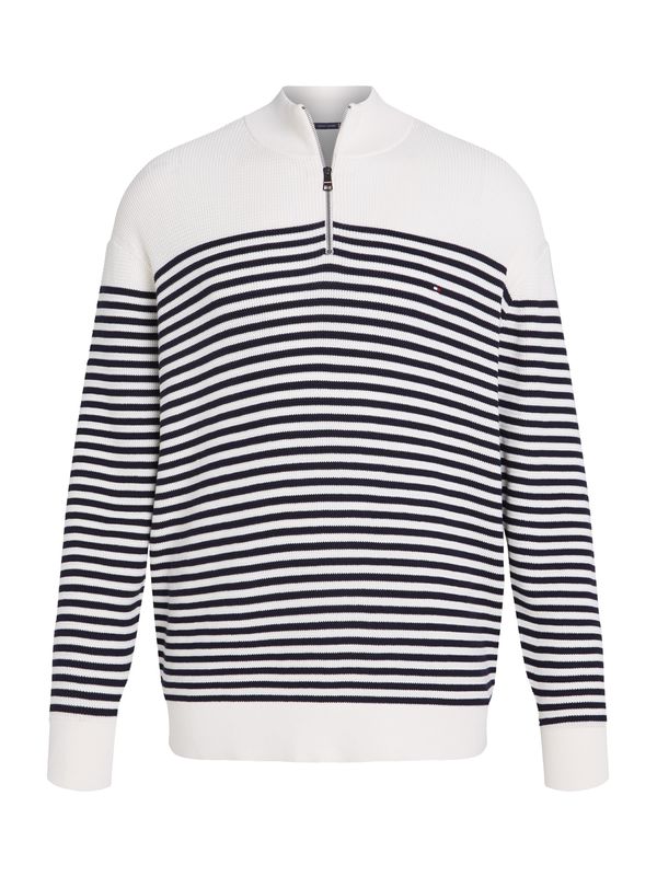 Tommy Hilfiger Big & Tall Tommy Hilfiger Big & Tall Pulover  črna / bela