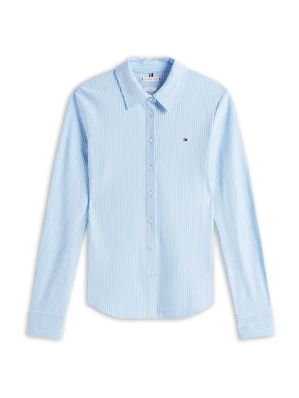 TOMMY HILFIGER TOMMY HILFIGER Bluza '1985'  svetlo modra / bela