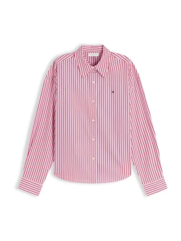 TOMMY HILFIGER TOMMY HILFIGER Bluza 'Boxy Fit'  mornarska / roza / magenta / bela