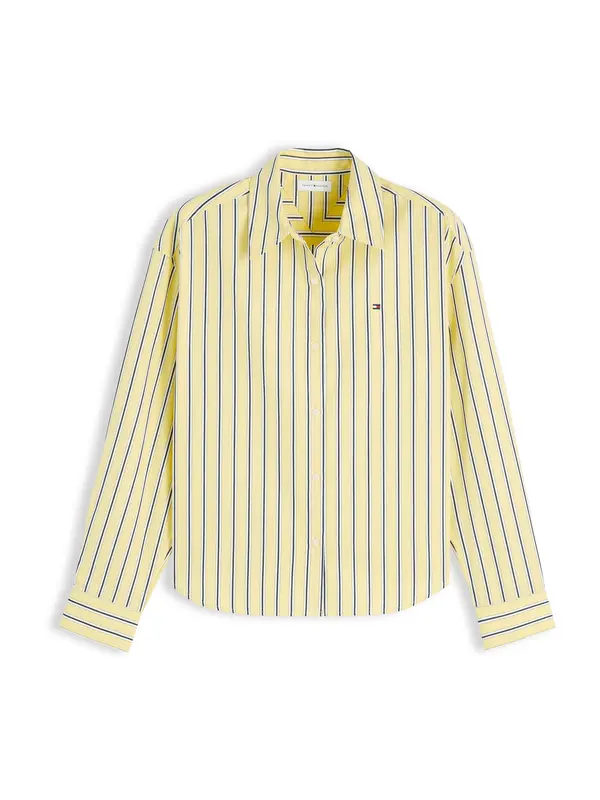 TOMMY HILFIGER TOMMY HILFIGER Bluza 'Boxy Fit'  rumena / črna / bela