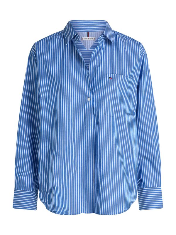 TOMMY HILFIGER TOMMY HILFIGER Bluza 'ESS'  azur / bela