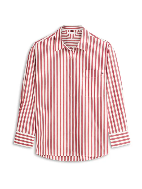 TOMMY HILFIGER TOMMY HILFIGER Bluza 'Ess'  ecru / češnjevo rdeča