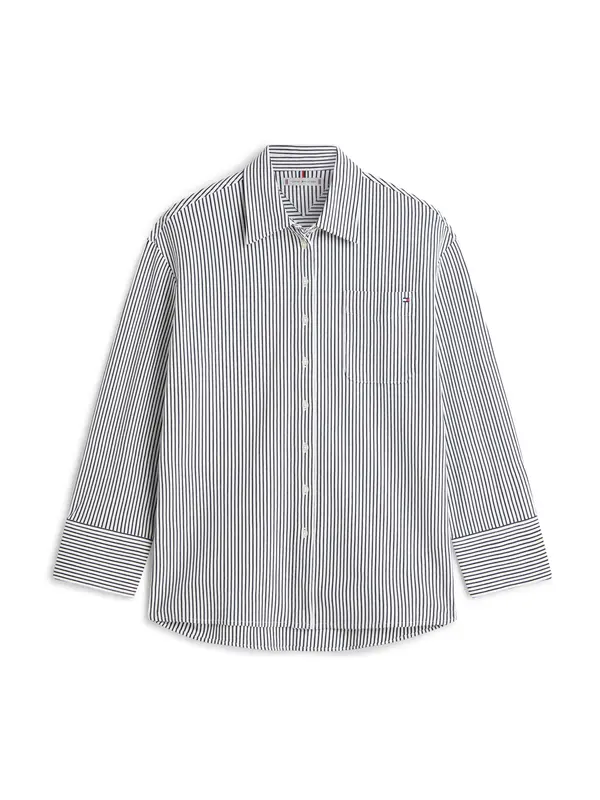TOMMY HILFIGER TOMMY HILFIGER Bluza  mornarska / bela