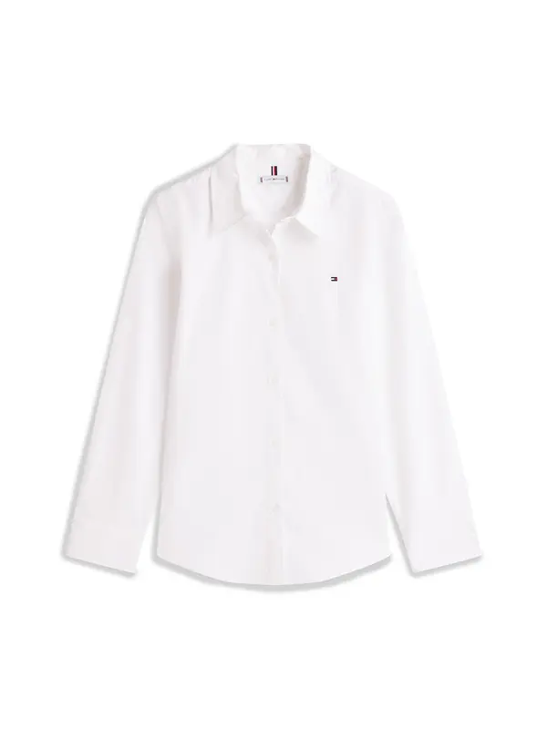 TOMMY HILFIGER TOMMY HILFIGER Bluza 'Regular Fit Flag Embroidery'  bela
