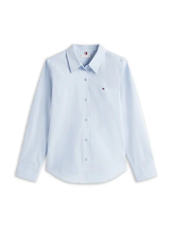 TOMMY HILFIGER TOMMY HILFIGER Bluza 'Regular Fit Flag Embroidery'  svetlo modra