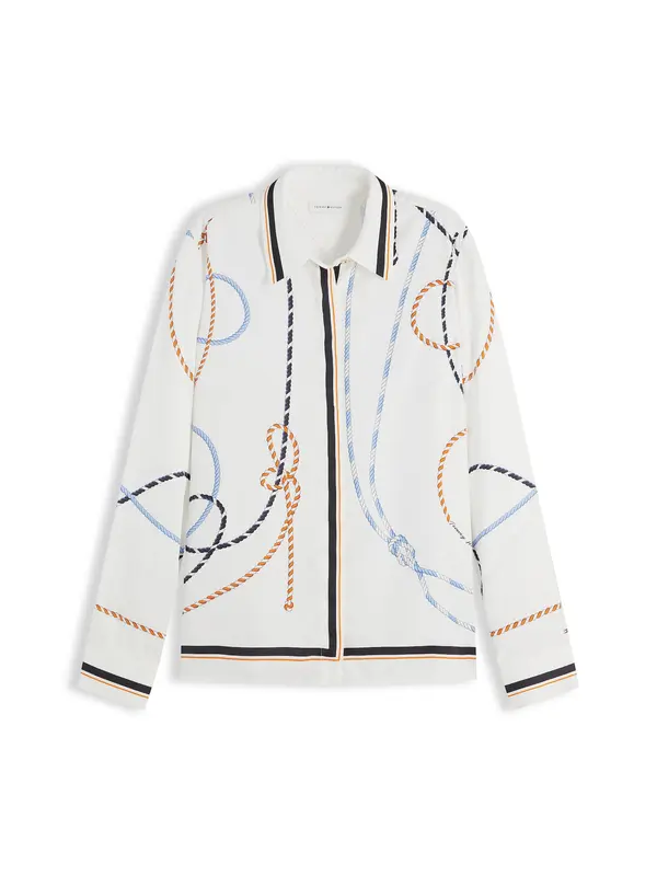 TOMMY HILFIGER TOMMY HILFIGER Bluza  temno modra / marelica / bela