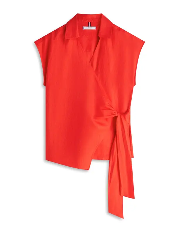 TOMMY HILFIGER TOMMY HILFIGER Bluza  temno oranžna