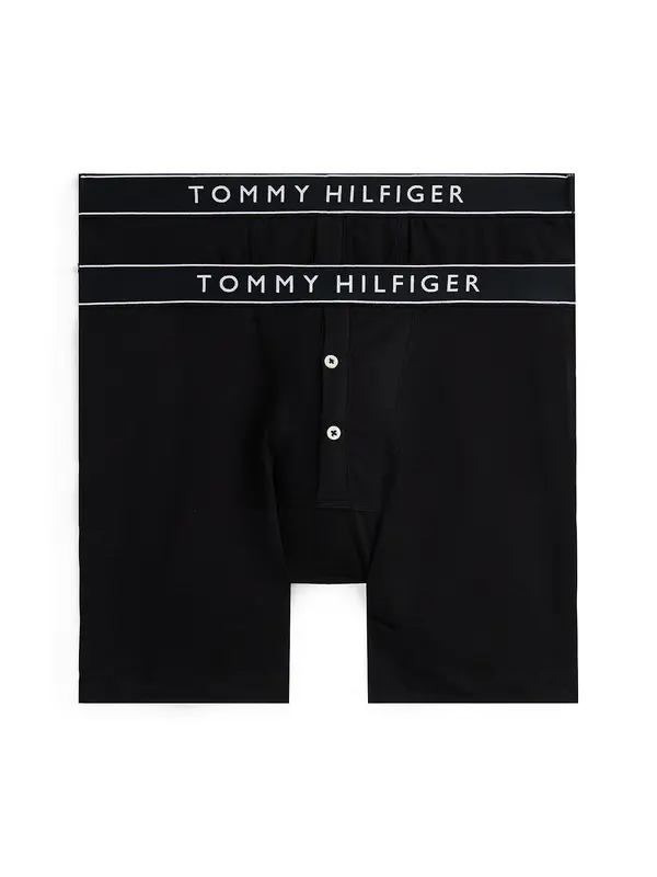 TOMMY HILFIGER TOMMY HILFIGER Boksarice  črna / bela