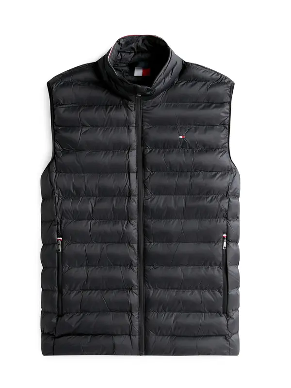 TOMMY HILFIGER TOMMY HILFIGER Brezrokavnik  rdeča / črna / bela
