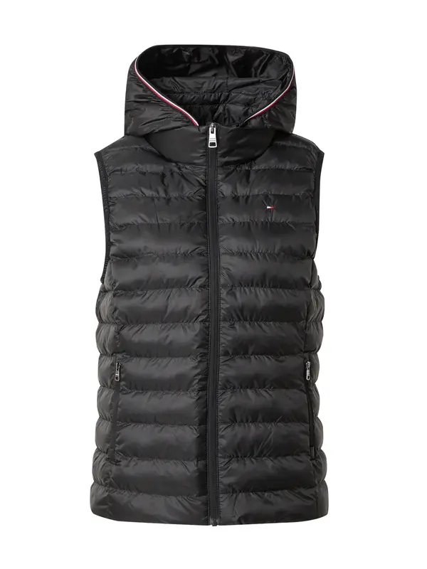 TOMMY HILFIGER TOMMY HILFIGER Brezrokavnik  rdeča / črna