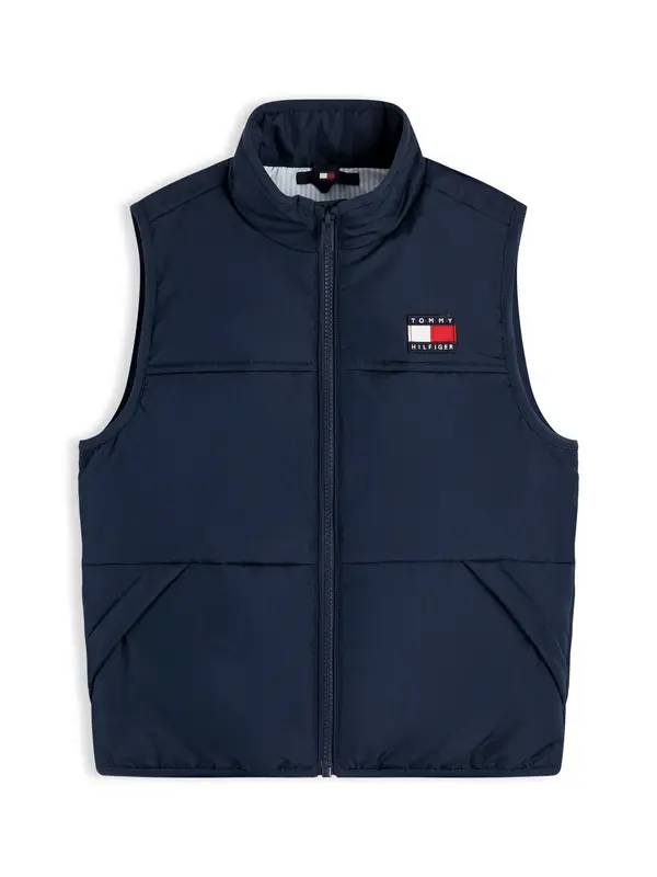 TOMMY HILFIGER TOMMY HILFIGER Brezrokavnik 'Ripstop'  marine / rdeča / bela