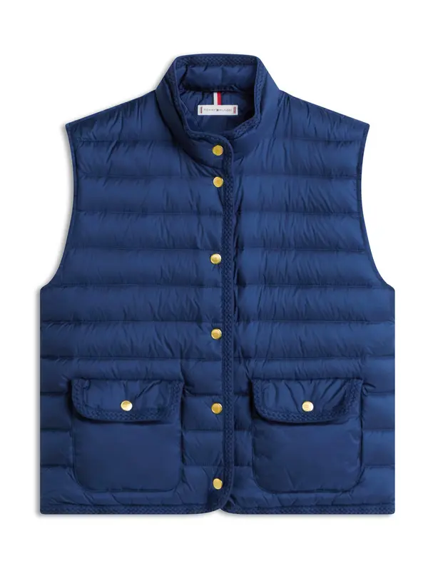 TOMMY HILFIGER TOMMY HILFIGER Brezrokavnik  temno modra