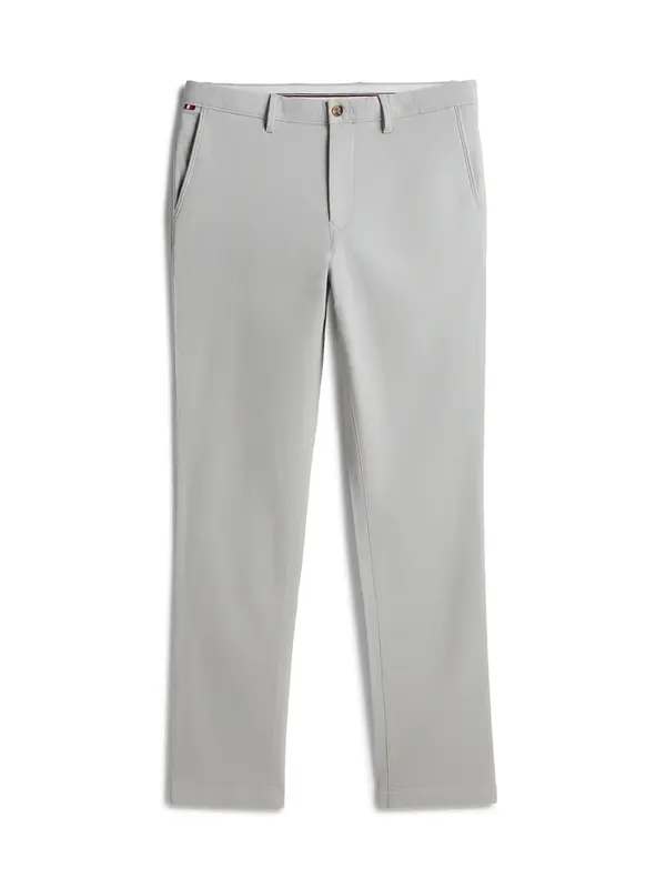 TOMMY HILFIGER TOMMY HILFIGER Chino hlače 'Denton Straight Textured'  siva