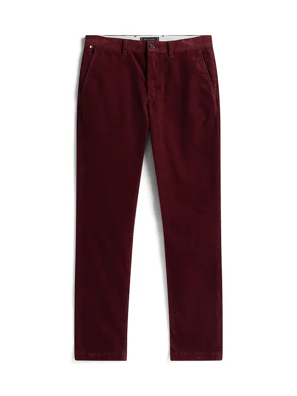 TOMMY HILFIGER TOMMY HILFIGER Chino hlače 'Denton'  temno rdeča