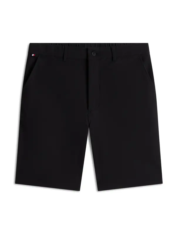 TOMMY HILFIGER TOMMY HILFIGER Chino hlače 'Dover Semi-elasticated 8" Inseam Chino'  črna