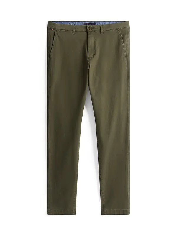 TOMMY HILFIGER TOMMY HILFIGER Chino hlače 'Harlem Essential'  oliva
