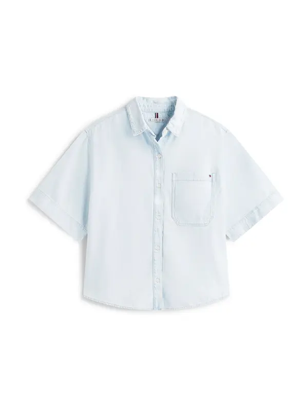 Tommy Hilfiger Curve Tommy Hilfiger Curve Bluza  svetlo modra
