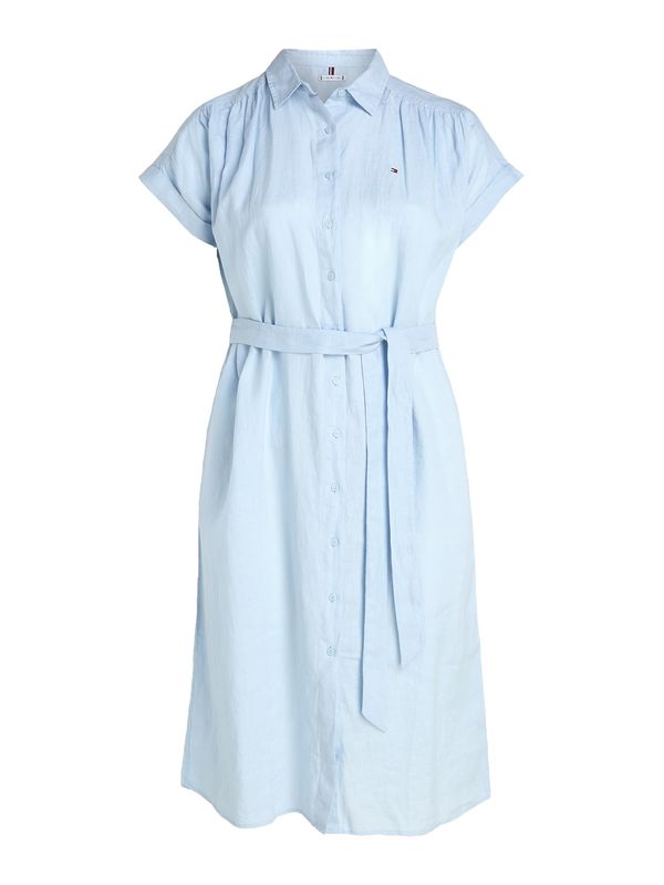 Tommy Hilfiger Curve Tommy Hilfiger Curve Dolga srajca 'ESS'  svetlo modra