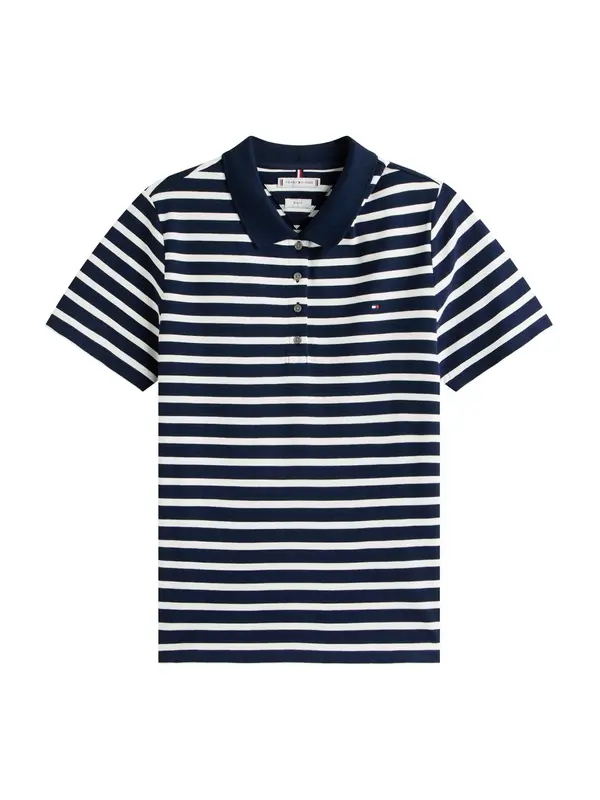 Tommy Hilfiger Curve Tommy Hilfiger Curve Majica '1985'  mornarska / bela