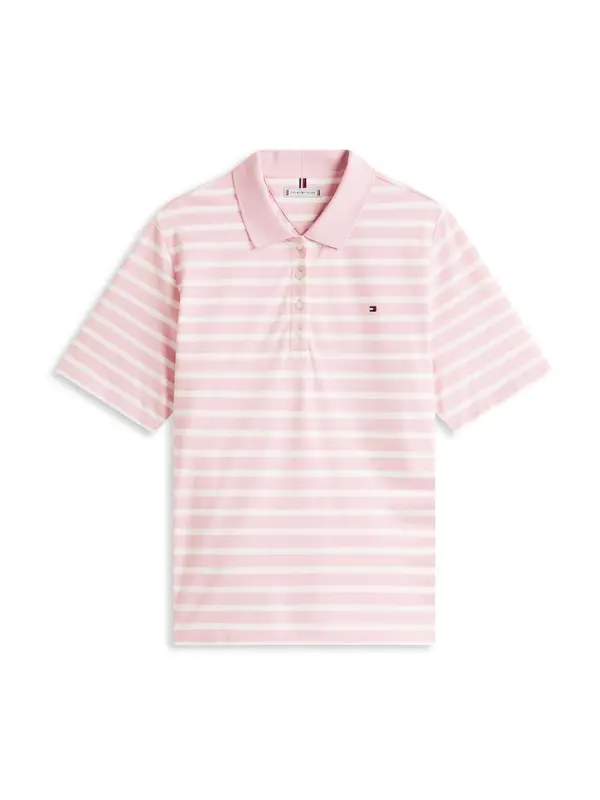 Tommy Hilfiger Curve Tommy Hilfiger Curve Majica '1985'  staro roza / bela