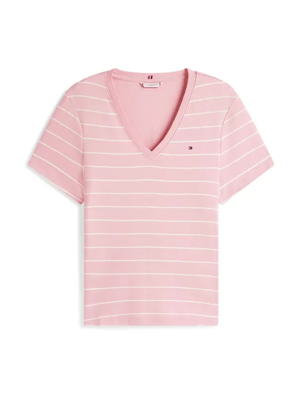 Tommy Hilfiger Curve Tommy Hilfiger Curve Majica 'Cody'  roza / bela