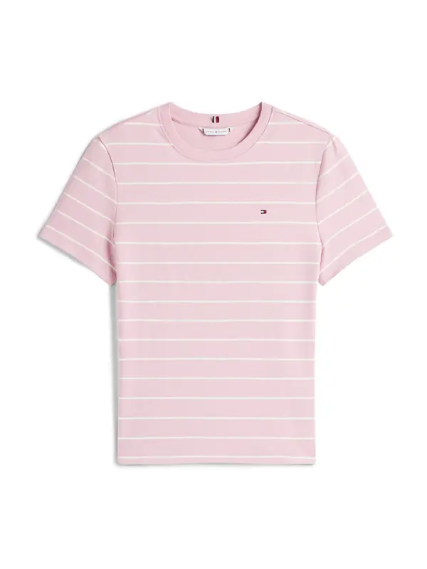 Tommy Hilfiger Curve Tommy Hilfiger Curve Majica 'Cody'  staro roza / bela