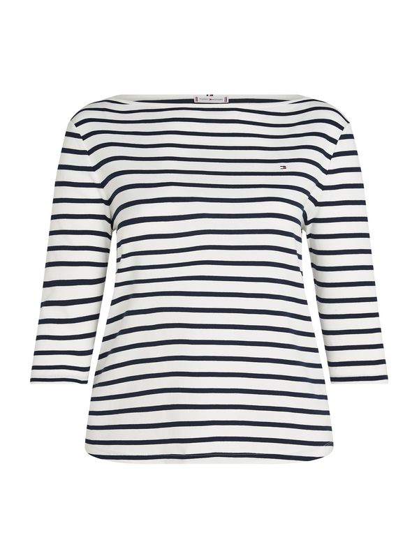 Tommy Hilfiger Curve Tommy Hilfiger Curve Majica  marine / bela