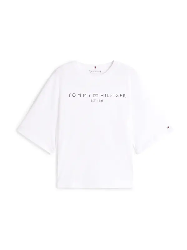 Tommy Hilfiger Curve Tommy Hilfiger Curve Majica  mornarska / bela
