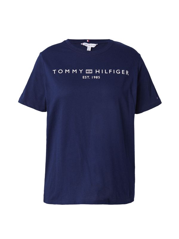 Tommy Hilfiger Curve Tommy Hilfiger Curve Majica  mornarska / bela