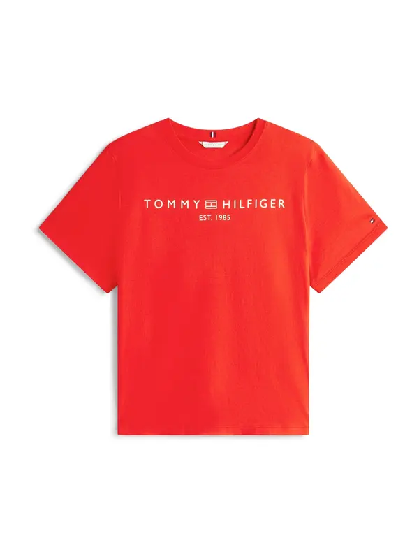 Tommy Hilfiger Curve Tommy Hilfiger Curve Majica  oranžna / bela