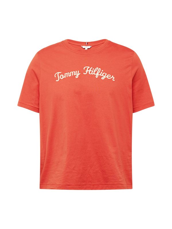 Tommy Hilfiger Curve Tommy Hilfiger Curve Majica  šampanjec / oranžno rdeča