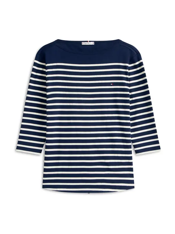 Tommy Hilfiger Curve Tommy Hilfiger Curve Majica  temno modra / bela