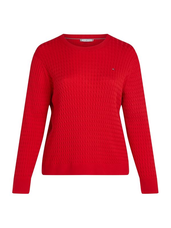 Tommy Hilfiger Curve Tommy Hilfiger Curve Pulover  rdeča