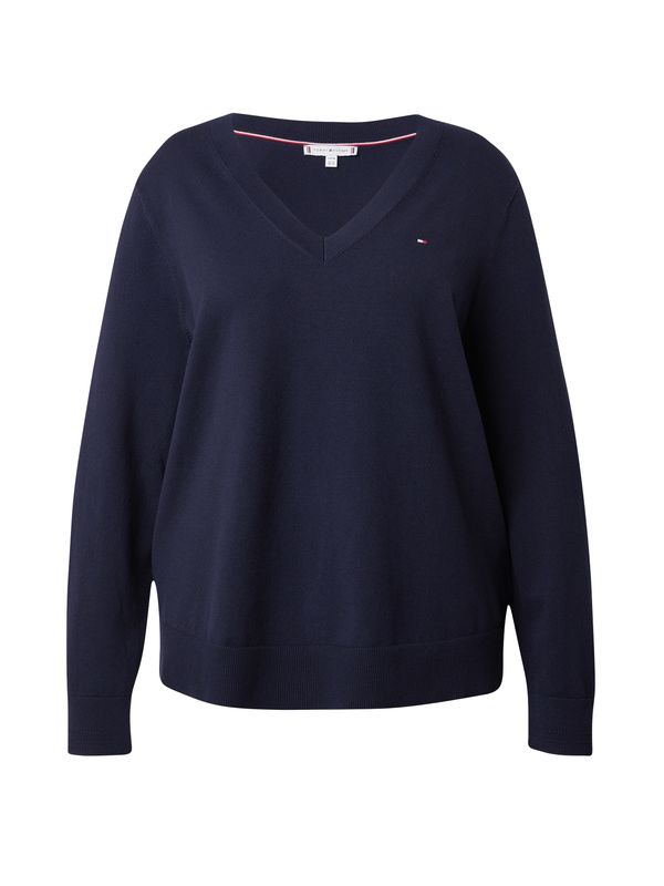 Tommy Hilfiger Curve Tommy Hilfiger Curve Pulover  temno modra