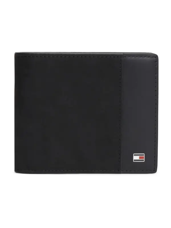 TOMMY HILFIGER TOMMY HILFIGER Denarnica 'Flag Plaque Coin And Card'  črna