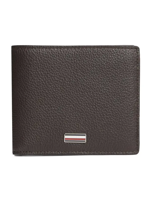 TOMMY HILFIGER TOMMY HILFIGER Denarnica 'Signature Plaque Bifold'  temno rjava