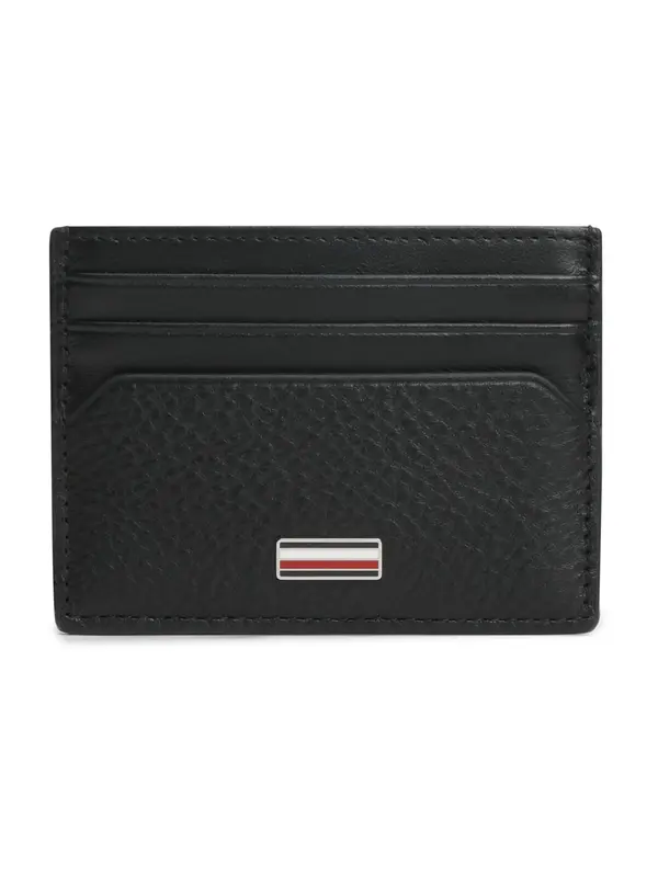 TOMMY HILFIGER TOMMY HILFIGER Denarnica 'Signature Plaque Card'  črna