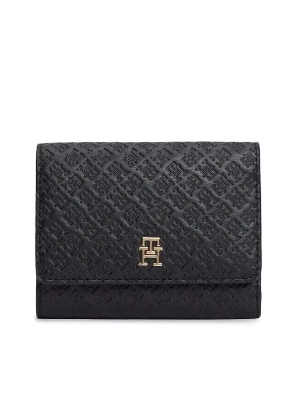 TOMMY HILFIGER TOMMY HILFIGER Denarnica  zlata / črna
